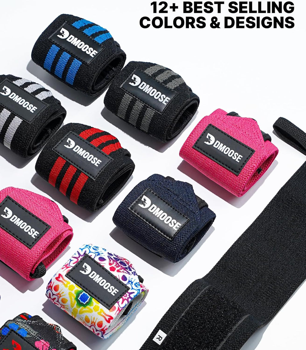 18" Heavy Duty Wrist Wraps - Ultimate Support & Pain Relief for Weightlifting, USPA Approved Powerlifting Straps for Men & Women
