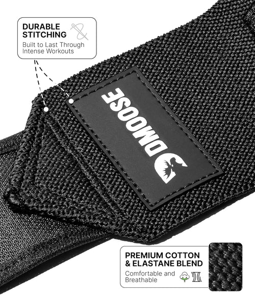 18" Heavy Duty Wrist Wraps - Ultimate Support & Pain Relief for Weightlifting, USPA Approved Powerlifting Straps for Men & Women