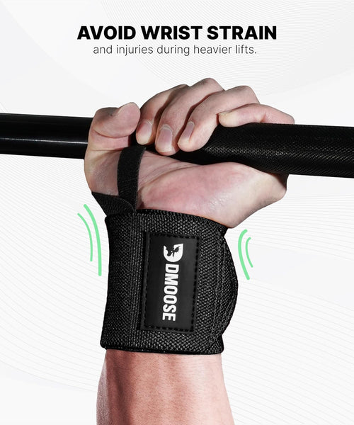 18" Heavy Duty Wrist Wraps - Ultimate Support & Pain Relief for Weightlifting, USPA Approved Powerlifting Straps for Men & Women